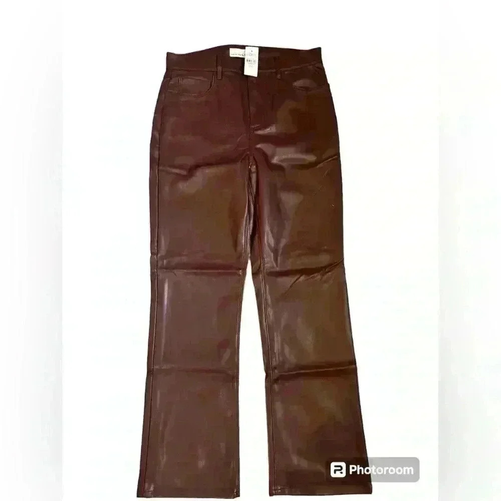 LOFT faux leather jeans